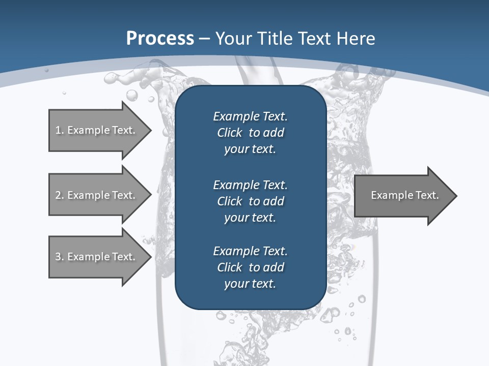 Cold Droplets White PowerPoint Template