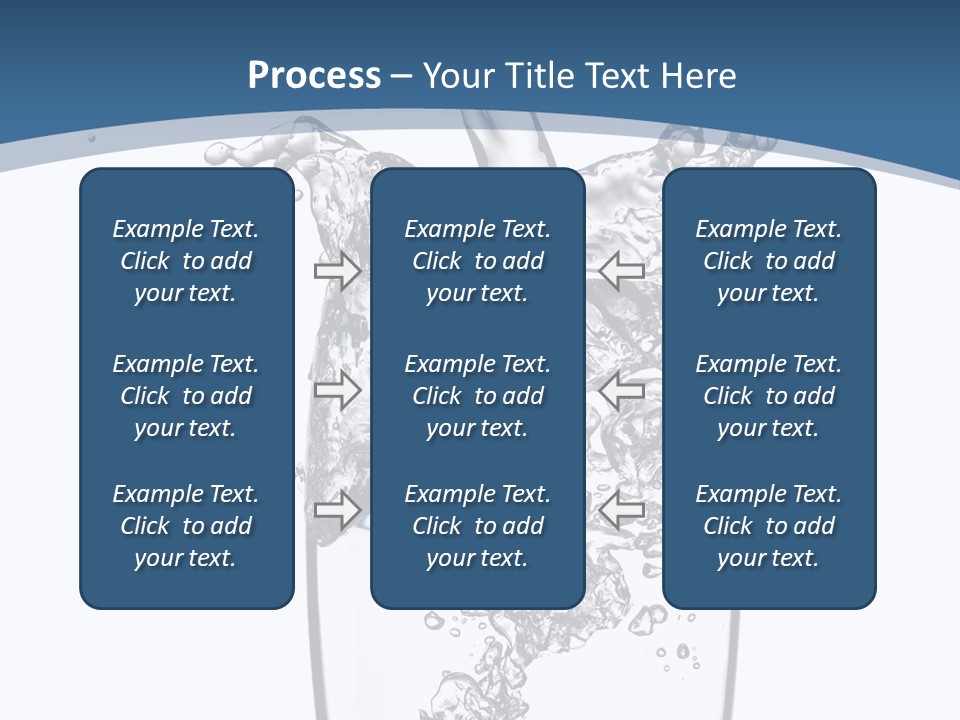 Cold Droplets White PowerPoint Template