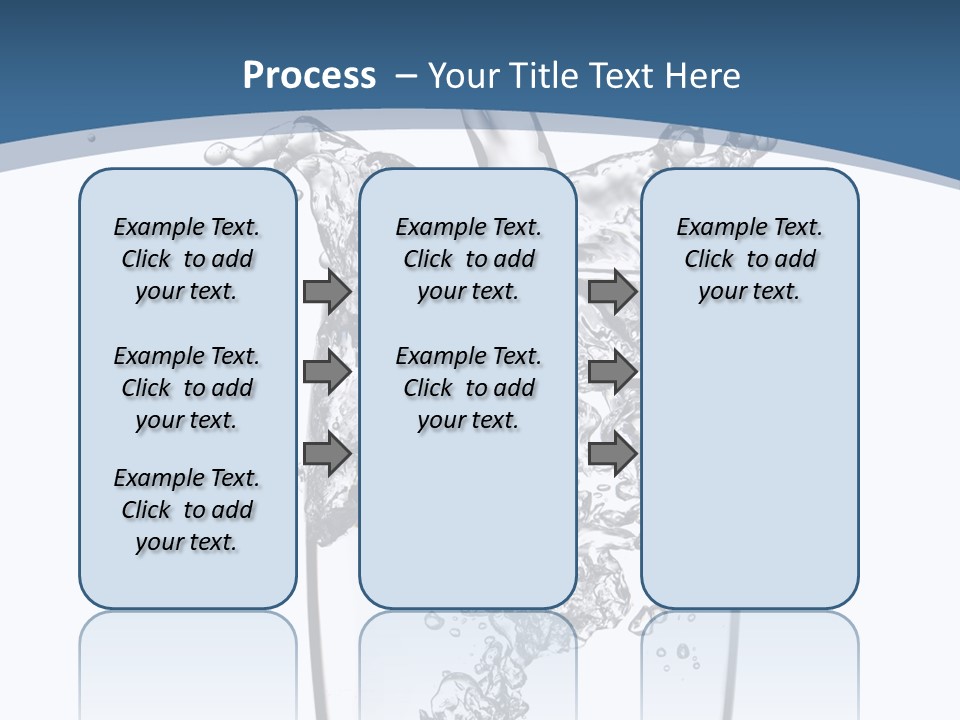 Cold Droplets White PowerPoint Template
