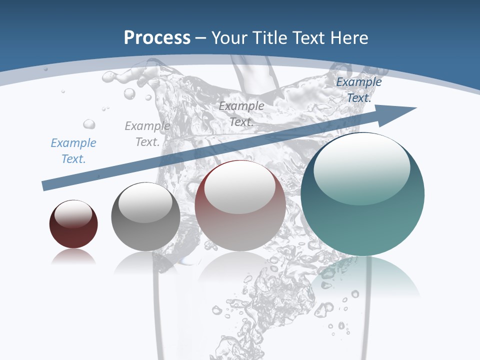 Cold Droplets White PowerPoint Template