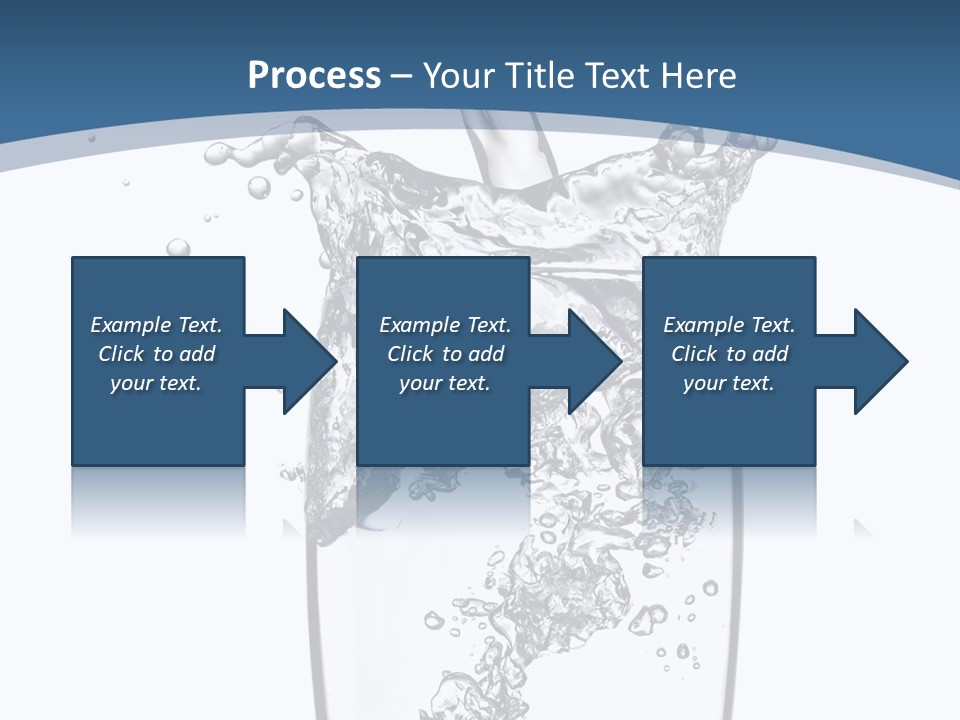 Cold Droplets White PowerPoint Template