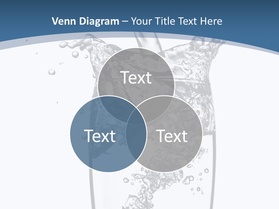 Cold Droplets White PowerPoint Template