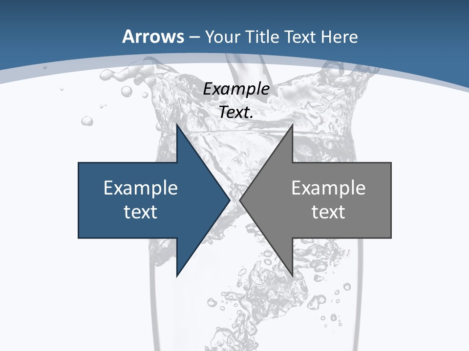 Cold Droplets White PowerPoint Template