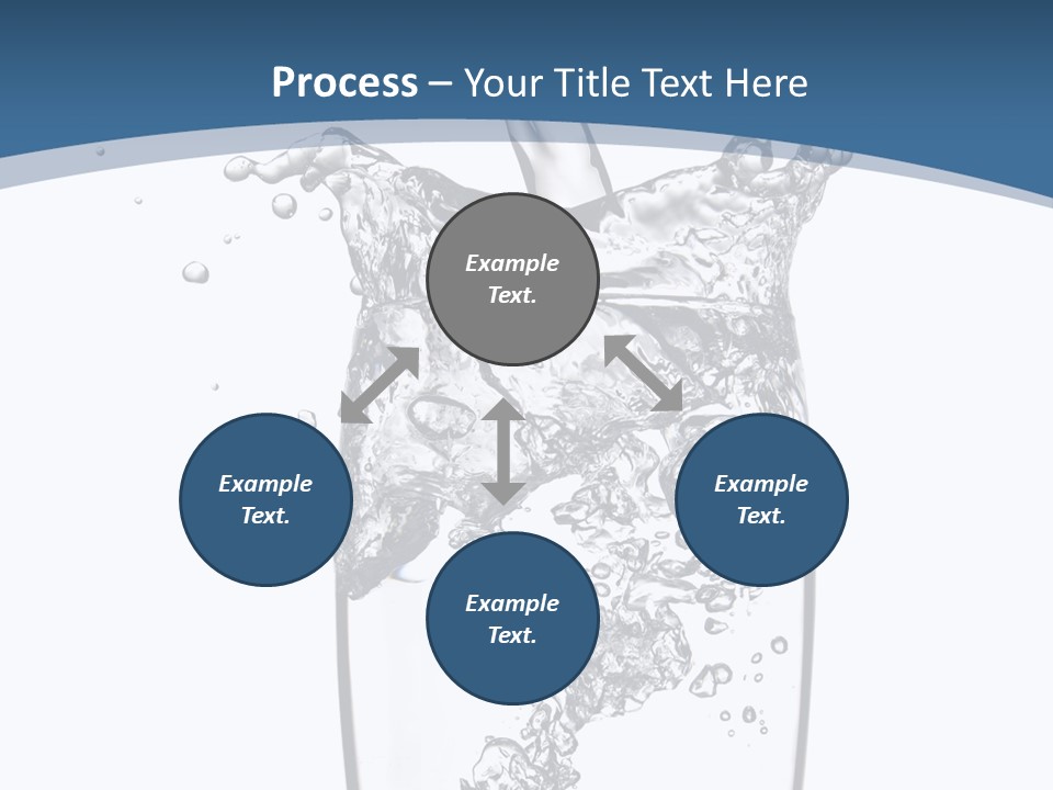 Cold Droplets White PowerPoint Template