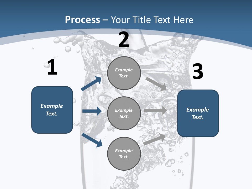 Cold Droplets White PowerPoint Template