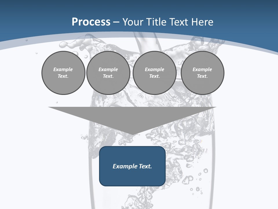 Cold Droplets White PowerPoint Template