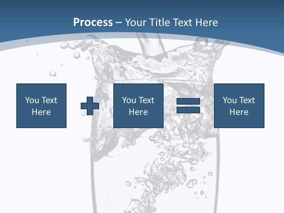 Cold Droplets White PowerPoint Template