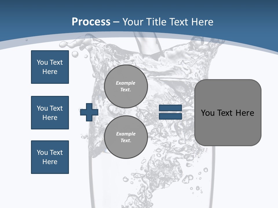 Cold Droplets White PowerPoint Template