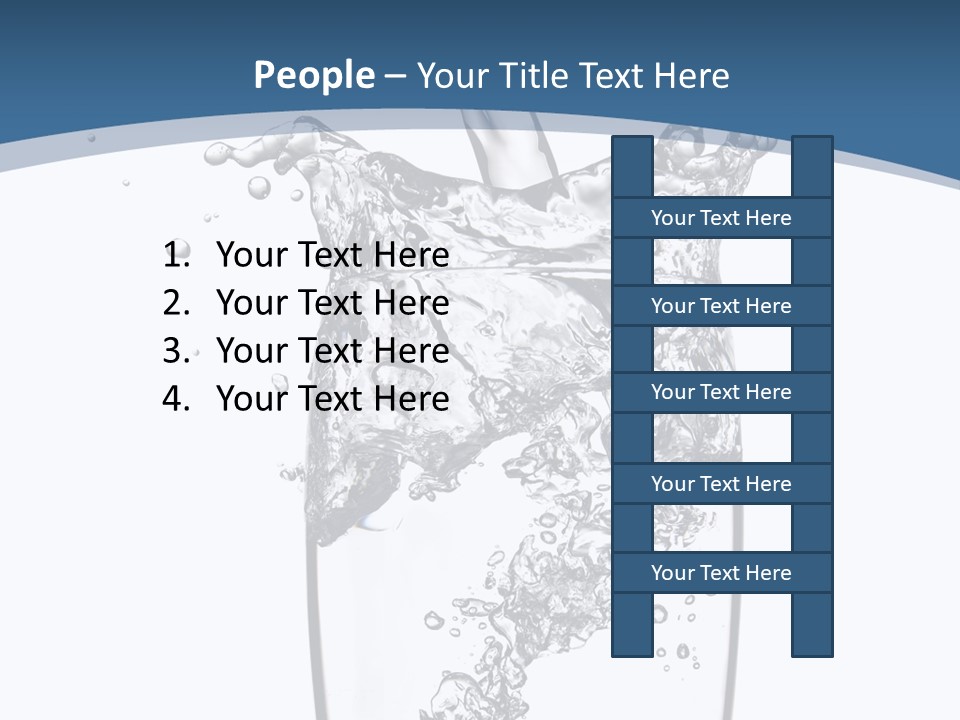 Cold Droplets White PowerPoint Template