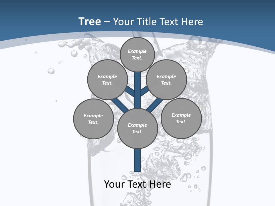 Cold Droplets White PowerPoint Template