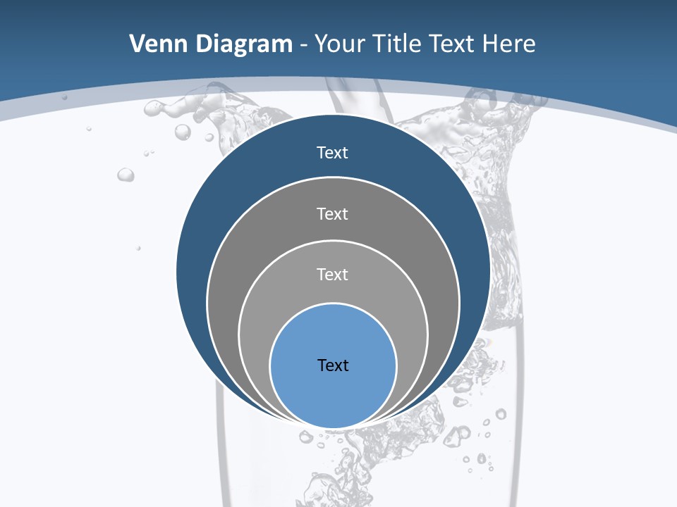 Cold Droplets White PowerPoint Template