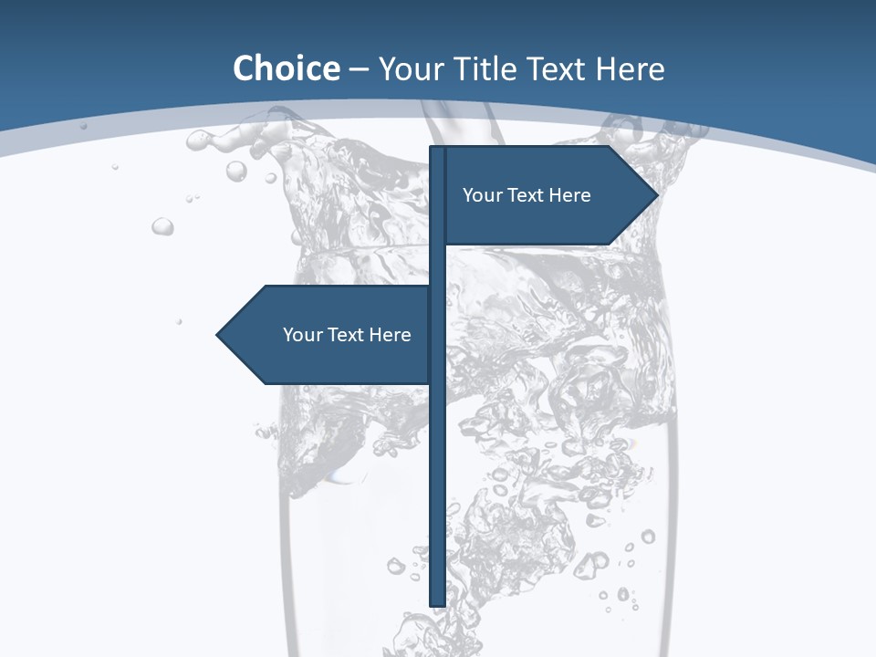 Cold Droplets White PowerPoint Template