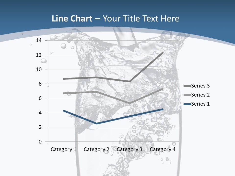 Cold Droplets White PowerPoint Template