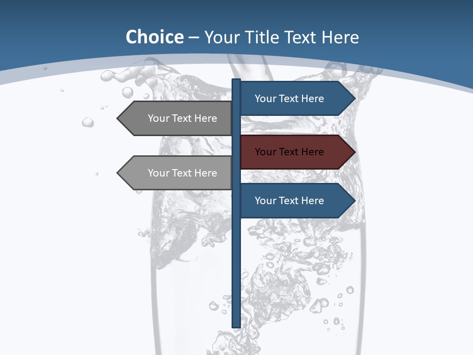 Cold Droplets White PowerPoint Template