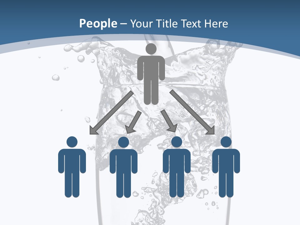 Cold Droplets White PowerPoint Template