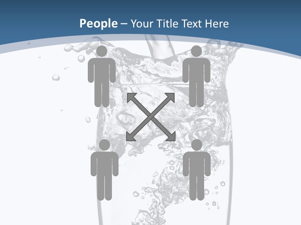 Cold Droplets White PowerPoint Template