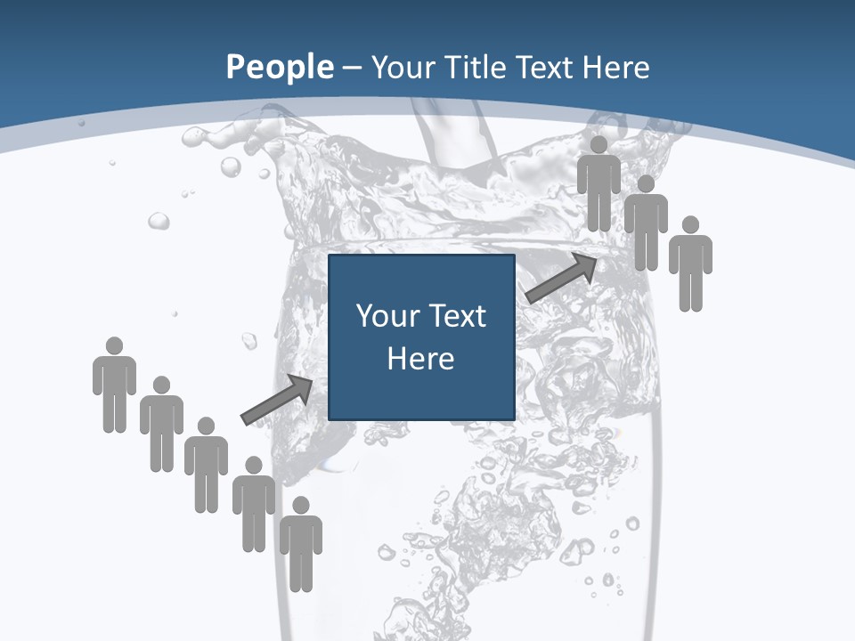 Cold Droplets White PowerPoint Template