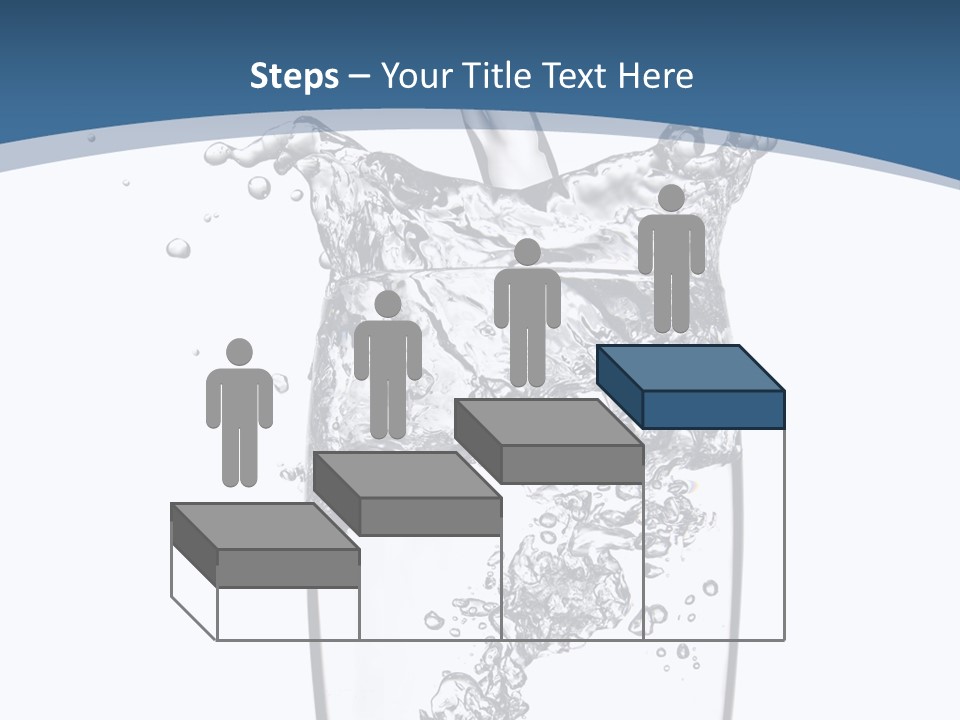 Cold Droplets White PowerPoint Template