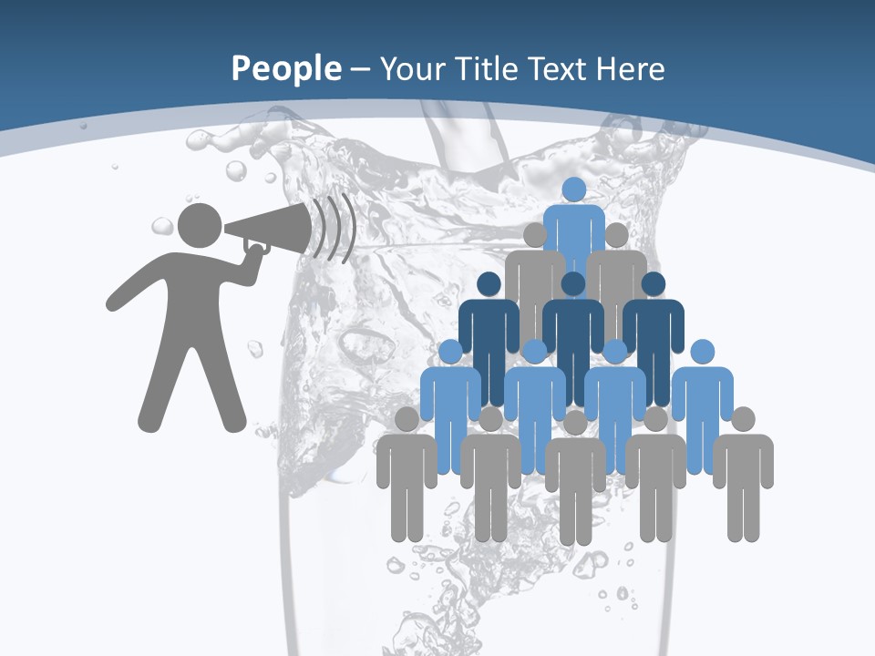 Cold Droplets White PowerPoint Template