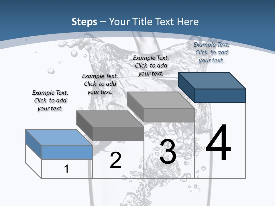 Cold Droplets White PowerPoint Template