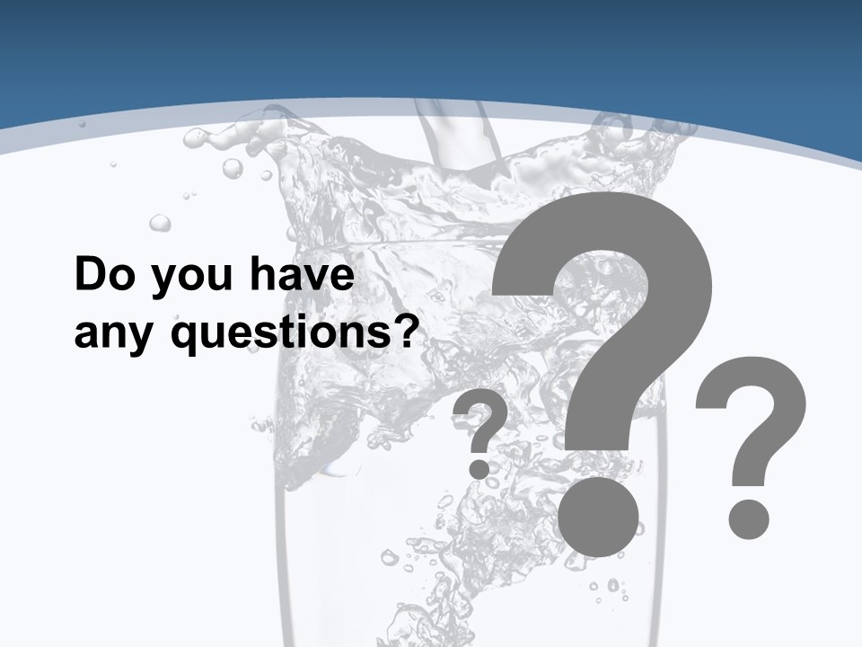 Cold Droplets White PowerPoint Template