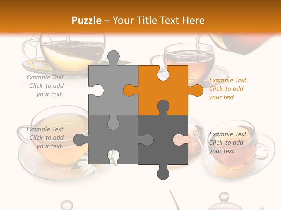 Pouring Breakfast Teapot PowerPoint Template