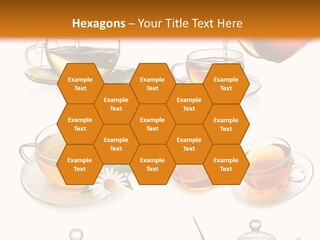 Pouring Breakfast Teapot PowerPoint Template