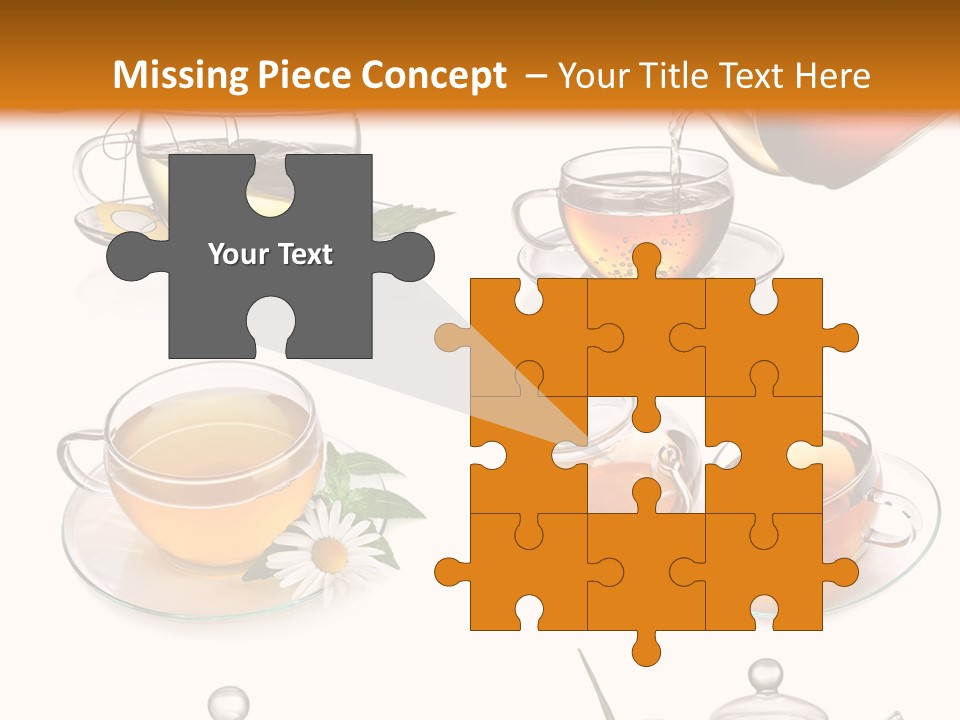 Pouring Breakfast Teapot PowerPoint Template