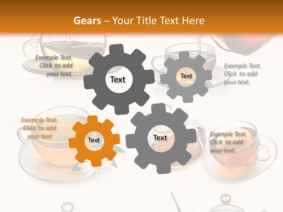 Pouring Breakfast Teapot PowerPoint Template