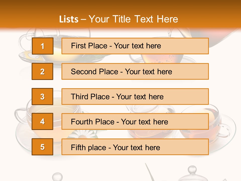 Pouring Breakfast Teapot PowerPoint Template