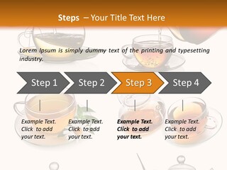 Pouring Breakfast Teapot PowerPoint Template