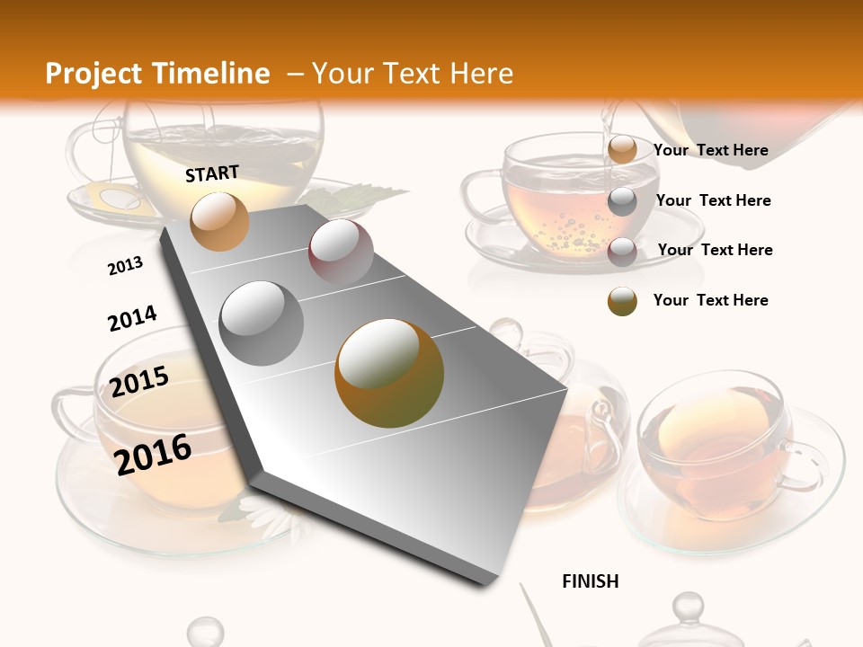 Pouring Breakfast Teapot PowerPoint Template