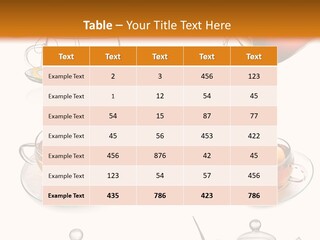 Pouring Breakfast Teapot PowerPoint Template