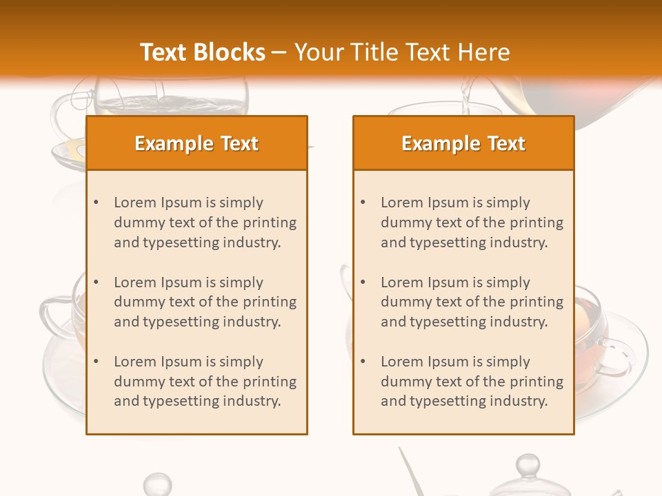 Pouring Breakfast Teapot PowerPoint Template