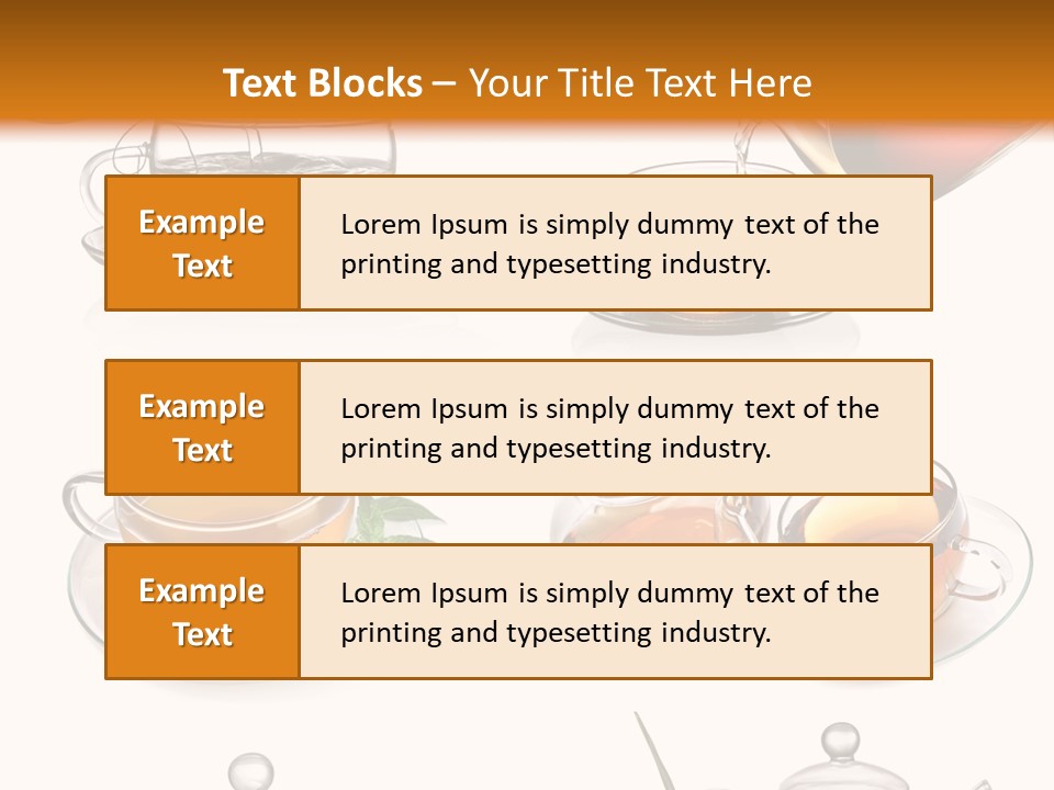Pouring Breakfast Teapot PowerPoint Template