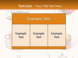Pouring Breakfast Teapot PowerPoint Template