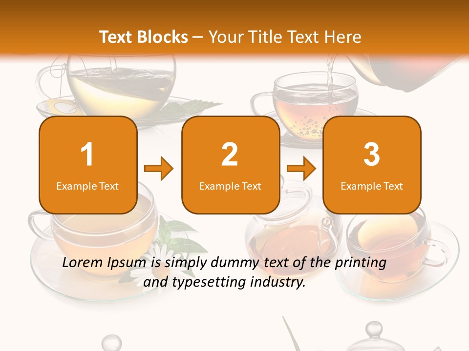 Pouring Breakfast Teapot PowerPoint Template