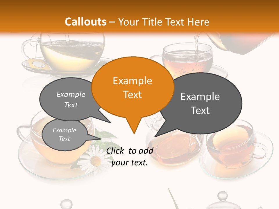 Pouring Breakfast Teapot PowerPoint Template