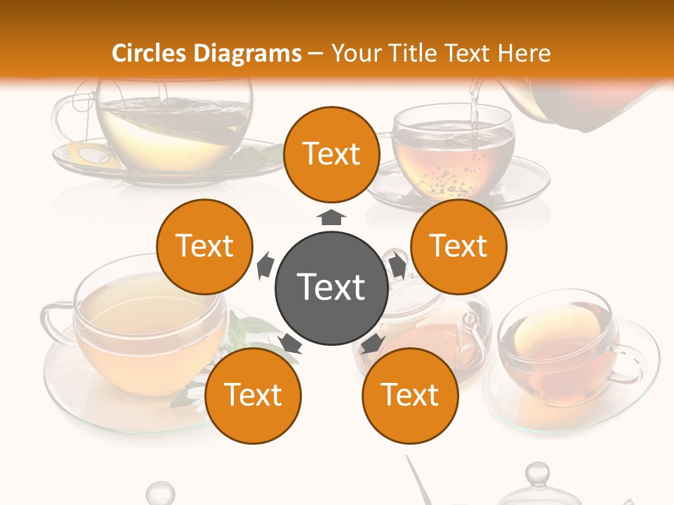 Pouring Breakfast Teapot PowerPoint Template