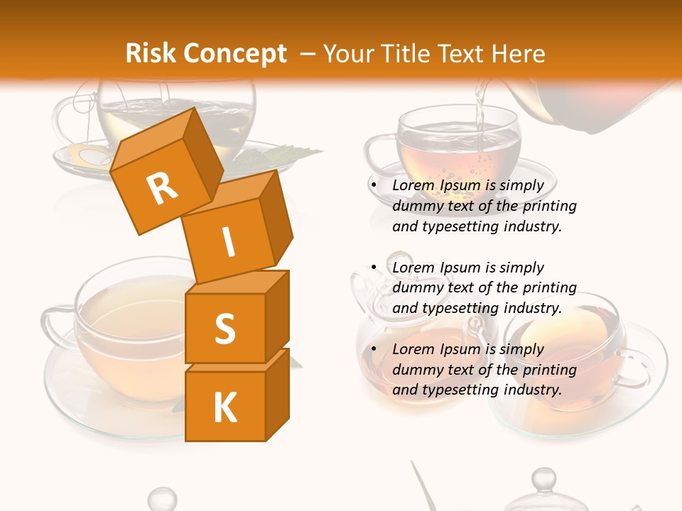 Pouring Breakfast Teapot PowerPoint Template