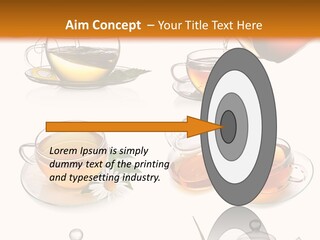 Pouring Breakfast Teapot PowerPoint Template