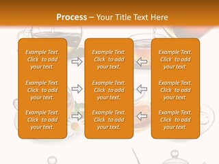 Pouring Breakfast Teapot PowerPoint Template