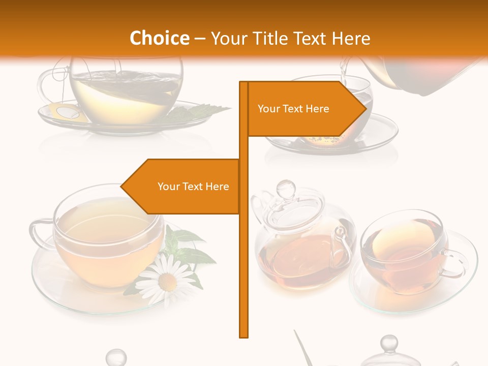 Pouring Breakfast Teapot PowerPoint Template