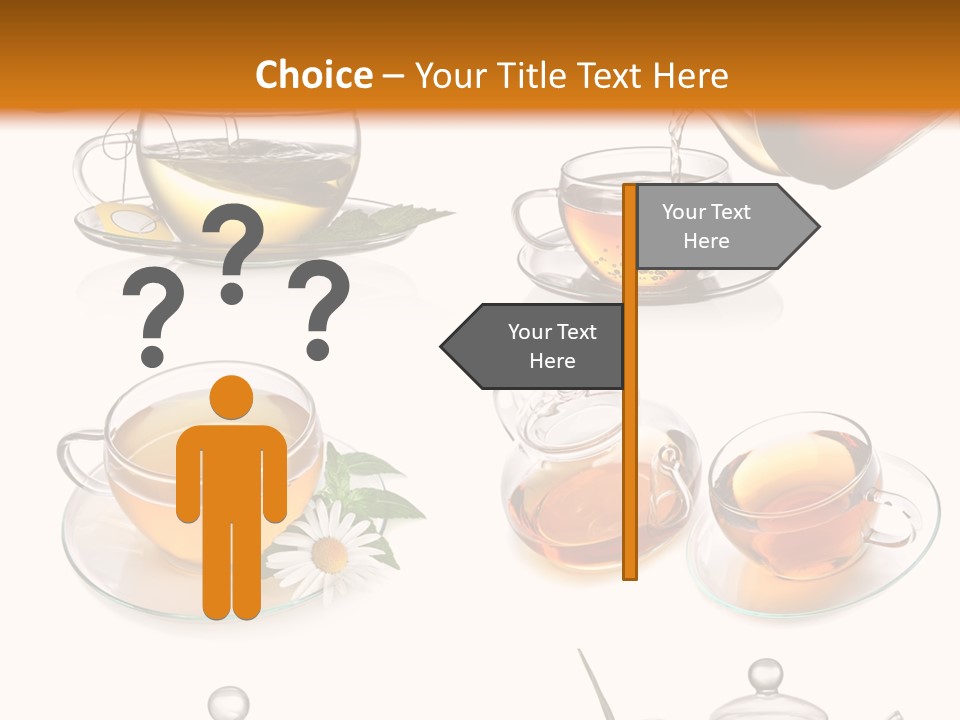 Pouring Breakfast Teapot PowerPoint Template