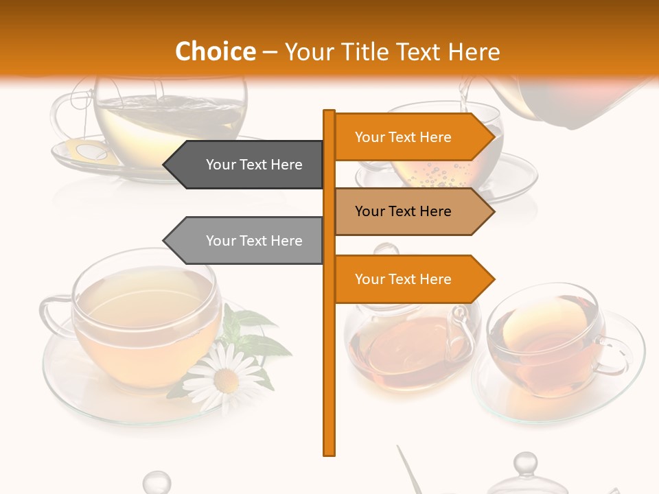 Pouring Breakfast Teapot PowerPoint Template