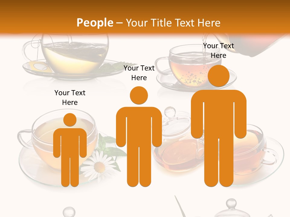 Pouring Breakfast Teapot PowerPoint Template