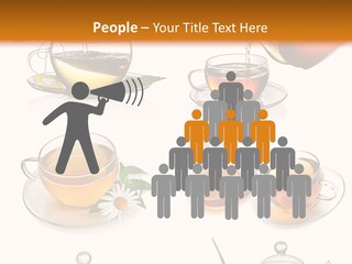 Pouring Breakfast Teapot PowerPoint Template