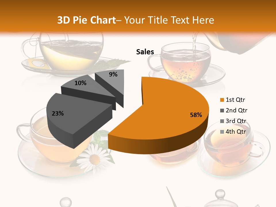 Pouring Breakfast Teapot PowerPoint Template
