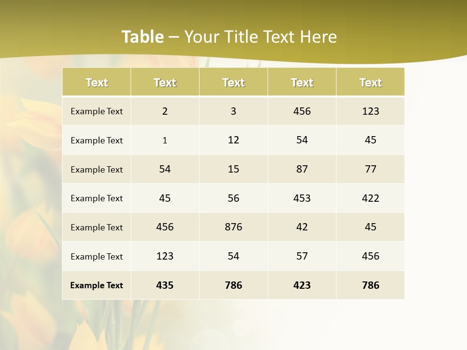 Petals Living Plant Agriculture PowerPoint Template