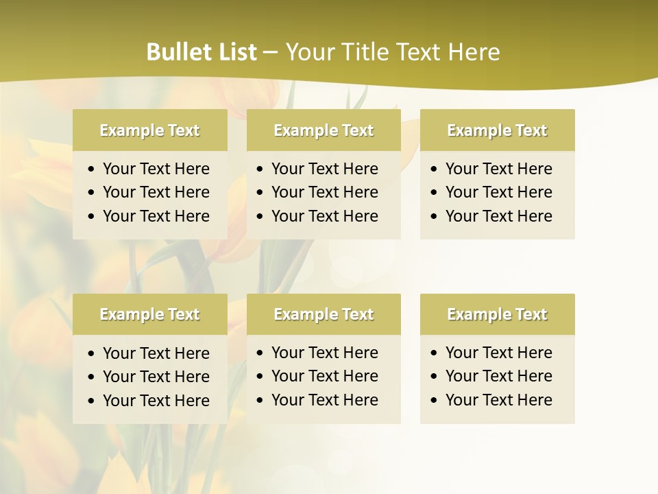 Petals Living Plant Agriculture PowerPoint Template